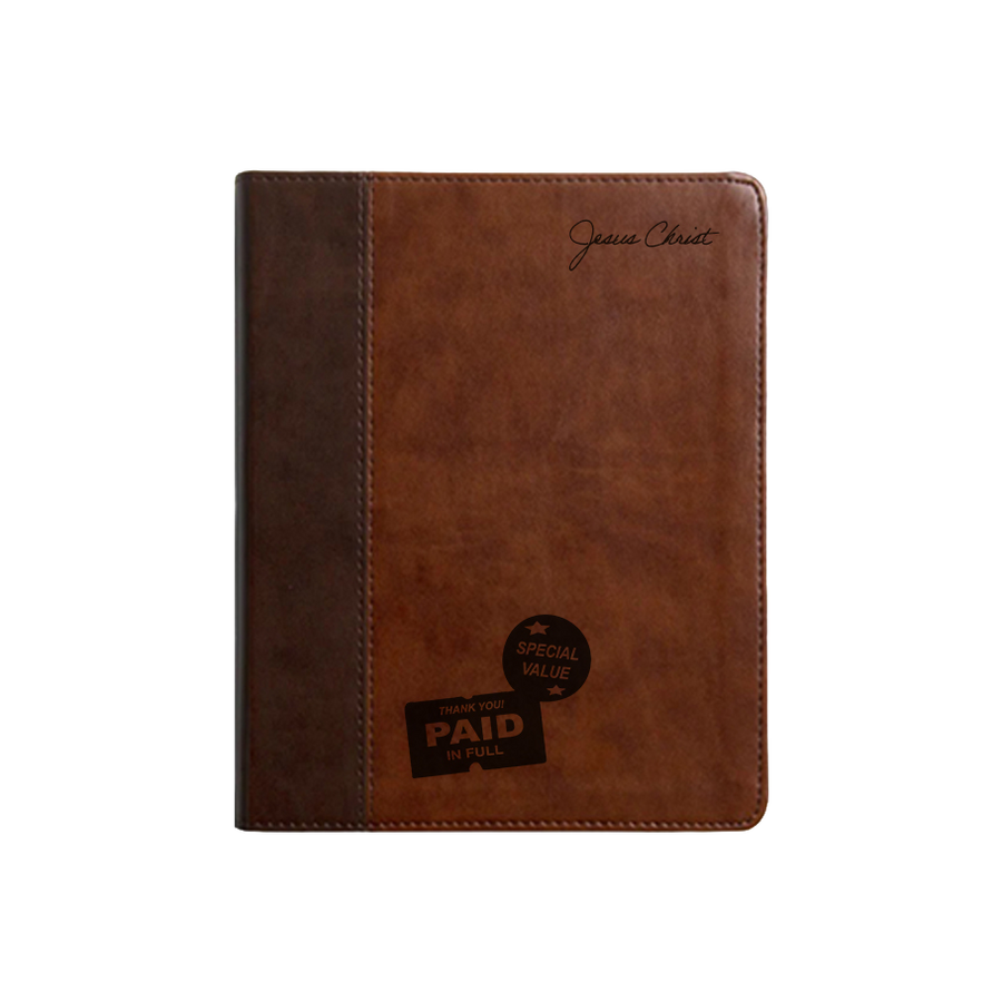 "PAID IN FULL" BIBLE WITH CUSTOM NAME