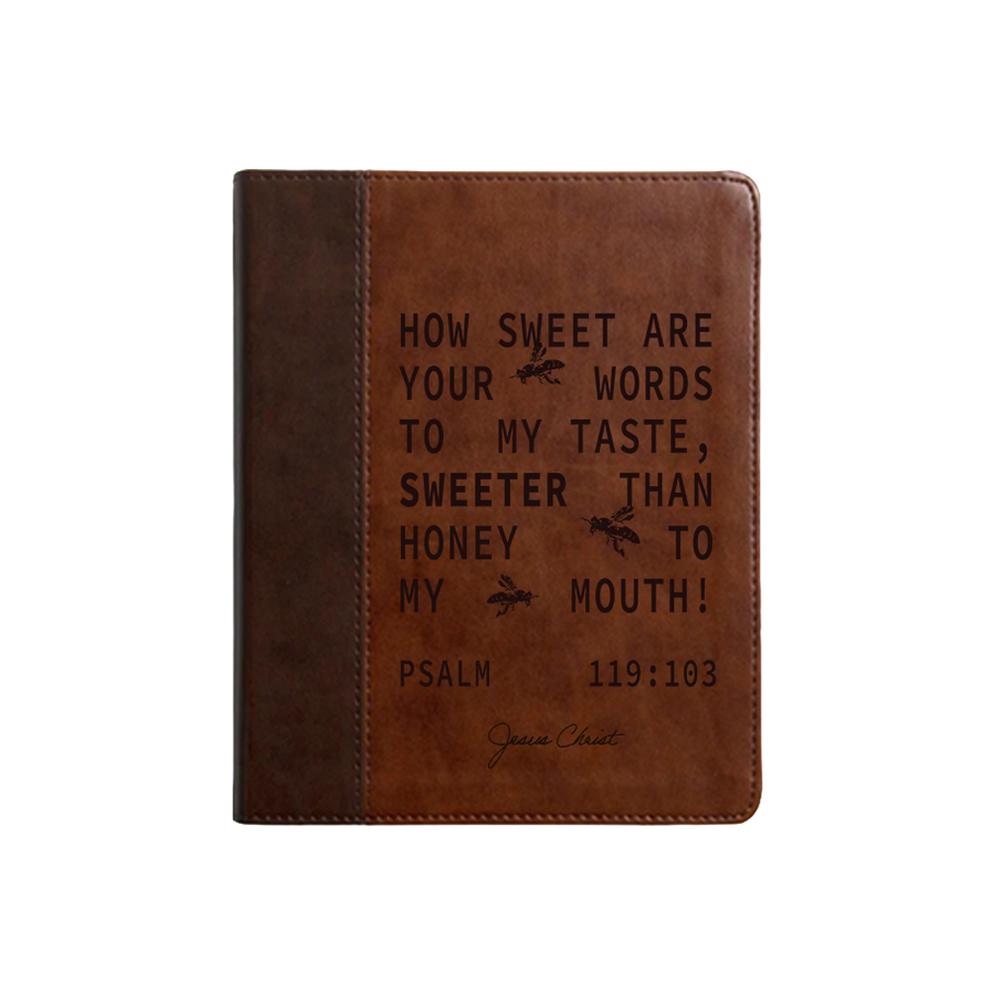"SWEETER THAN HONEY" BIBLE WITH CUSTOM NAME