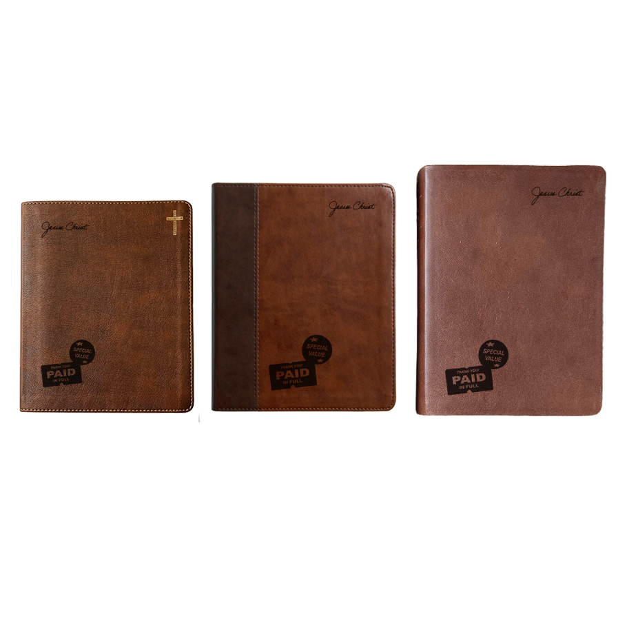 "PAID IN FULL" BIBLE WITH CUSTOM NAME