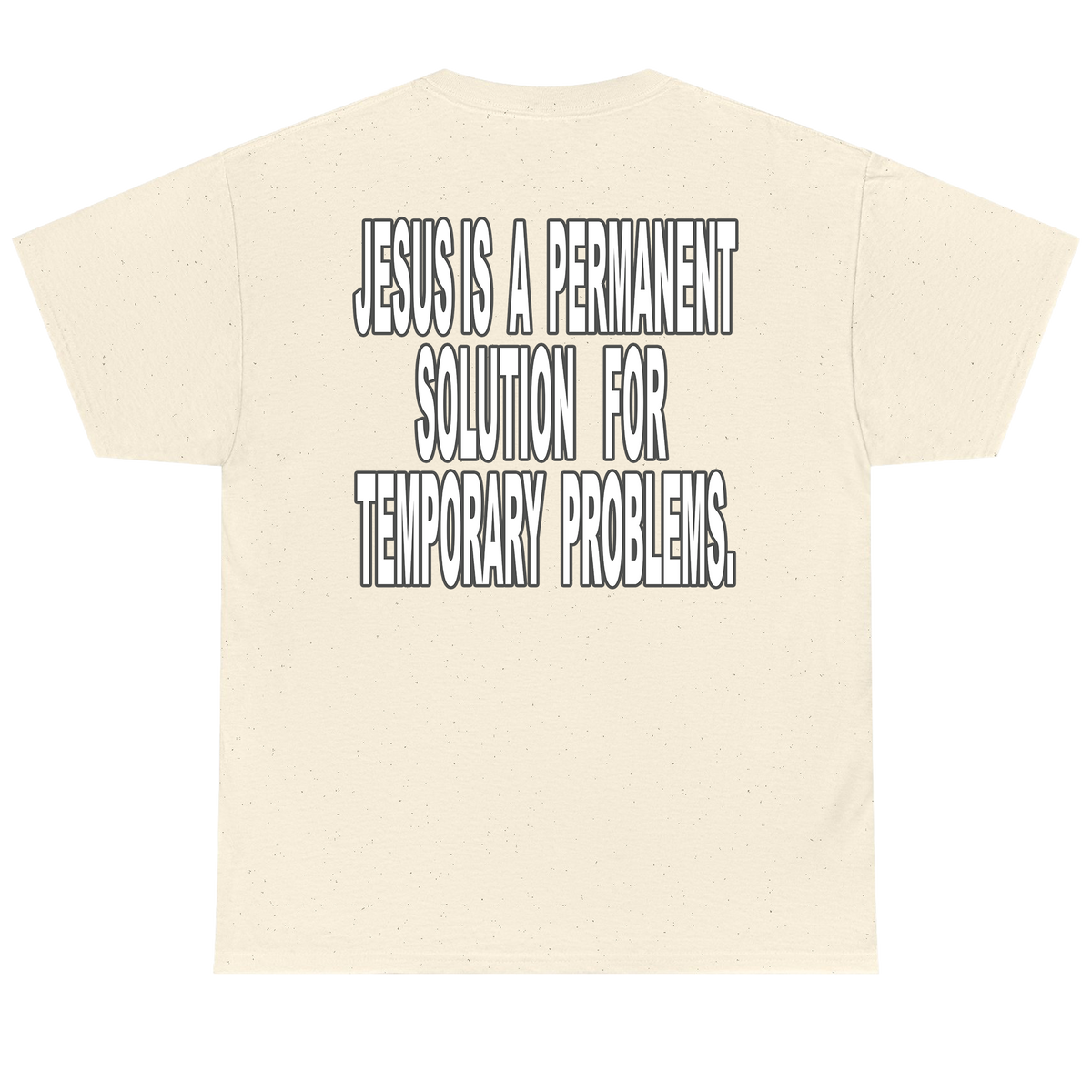 "PERMANENT SOLUTION" HEAVYWEIGHT UNISEX TEE