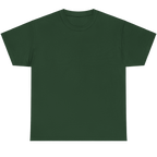 A dark forest green short-sleeve crewneck t-shirt displayed flat against a solid white background.