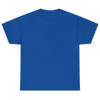 A solid royal blue short-sleeve crewneck t-shirt displayed flat against a plain white background.
