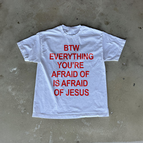 "AFRAID OF" HEAVYWEIGHT UNISEX TEE