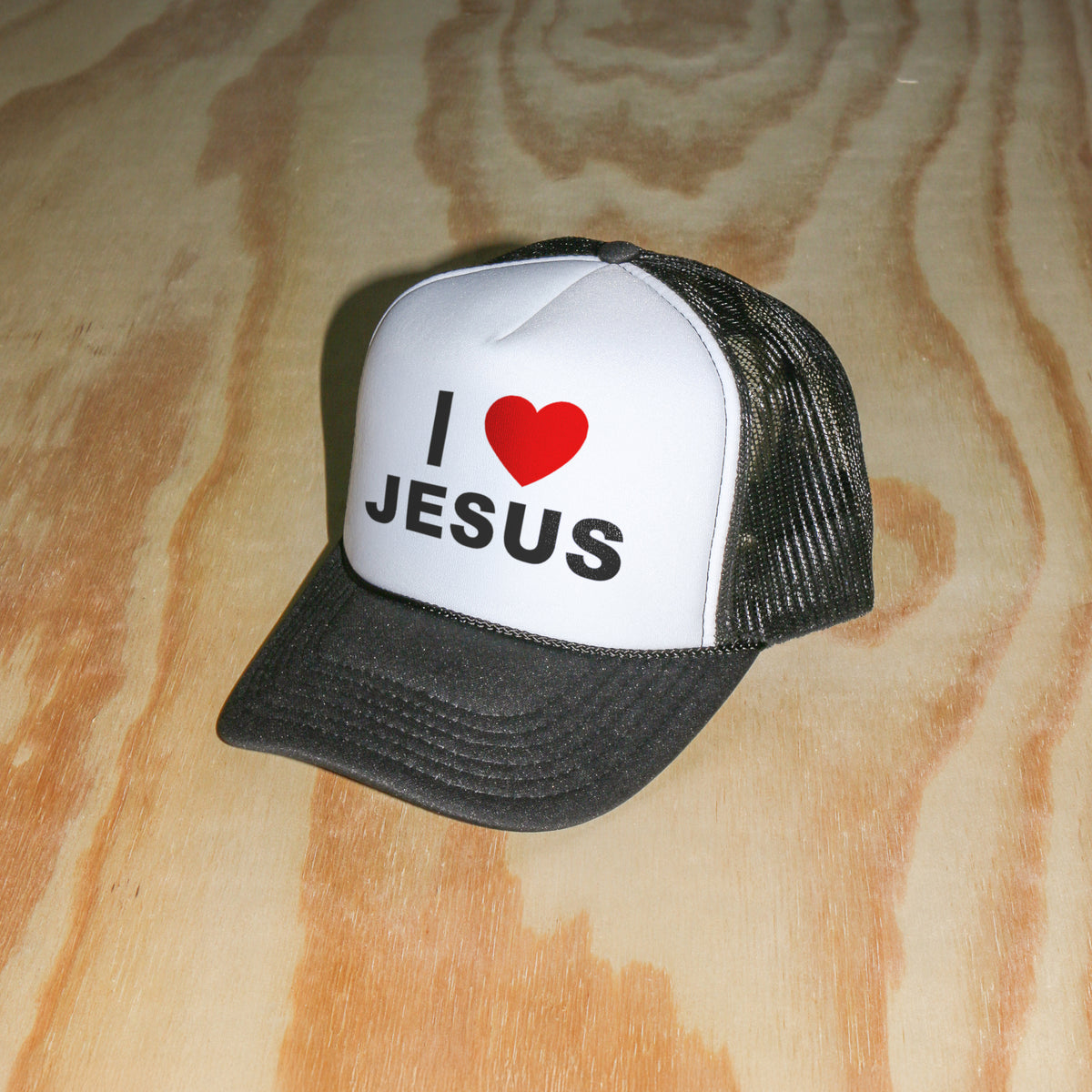 "I LOVE JESUS" UNISEX FOAM TRUCKER HAT