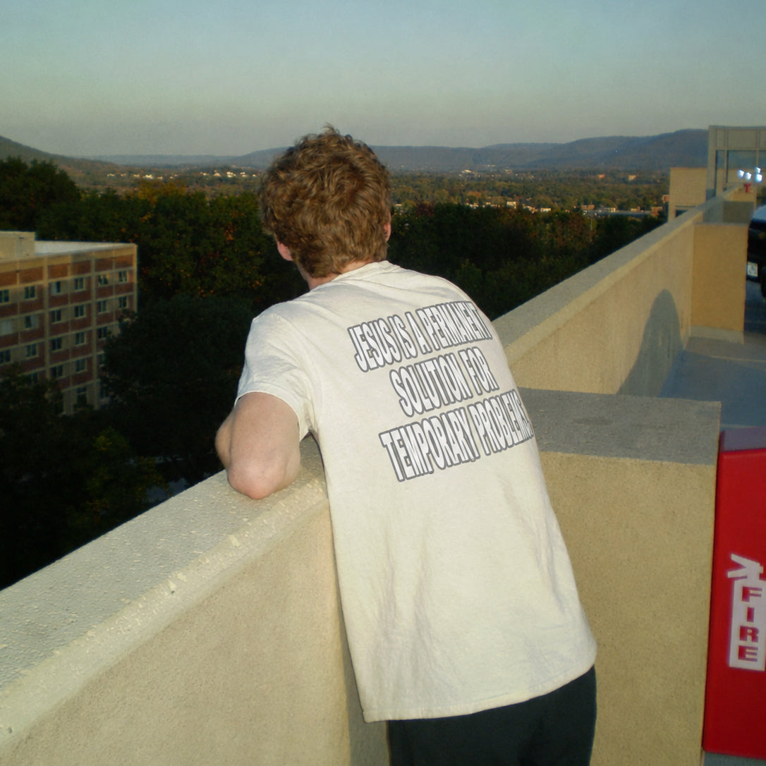 "PERMANENT SOLUTION" HEAVYWEIGHT UNISEX TEE
