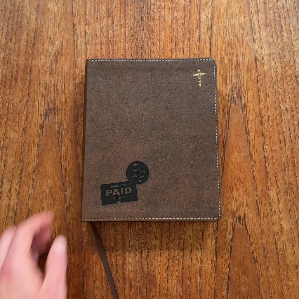 "PAID IN FULL" BIBLE WITH CUSTOM NAME